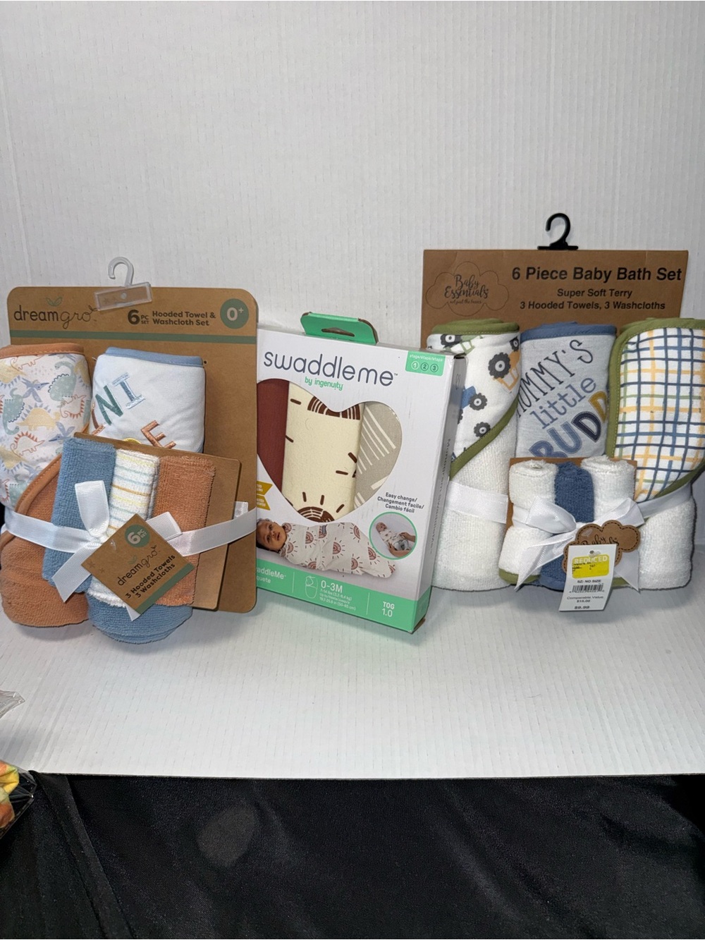 Swaddle me Baby Bath & Swaddle Gift Set - blanket bundle.